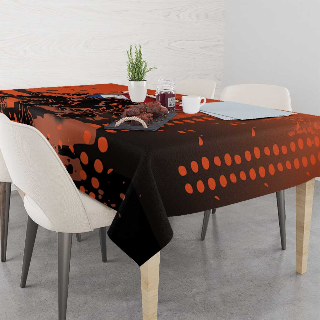 Netherlands Tablecloth Lion With Daisy Flower - Wonder Print Shop