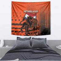 Netherlands Tapestry Lion With Daisy Flower - Wonder Print Shop