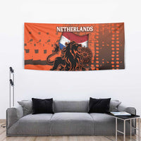 Netherlands Tapestry Lion With Daisy Flower - Wonder Print Shop