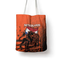 Netherlands Tote Bag Lion With Daisy Flower - Wonder Print Shop