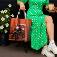 Netherlands Tote Bag Lion With Daisy Flower - Wonder Print Shop