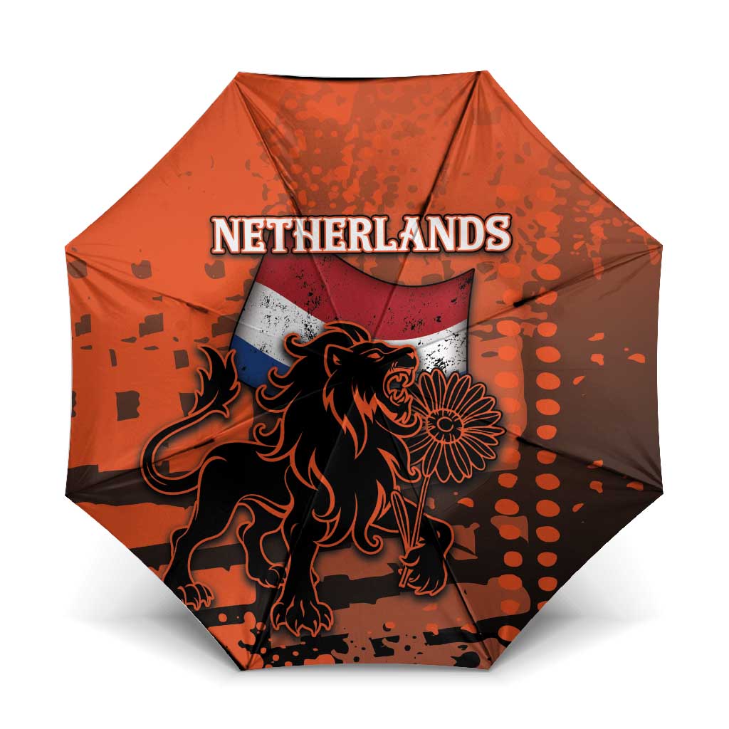Netherlands Umbrella Lion With Daisy Flower - Wonder Print Shop