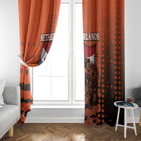 Netherlands Window Curtain Lion With Daisy Flower - Wonder Print Shop