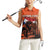 Personalized Netherlands Women Sleeveless Polo Shirt Lion With Daisy Flower - Wonder Print Shop