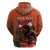 Personalized Netherlands Zip Hoodie Lion With Daisy Flower - Wonder Print Shop