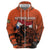 Personalized Netherlands Zip Hoodie Lion With Daisy Flower - Wonder Print Shop