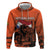 Personalized Netherlands Zip Hoodie Lion With Daisy Flower - Wonder Print Shop
