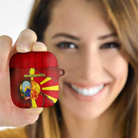 North Macedonia AirPods Case National Emblem With Lion - Wonder Print Shop