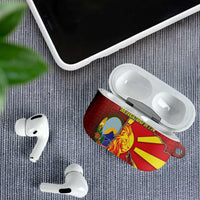 North Macedonia AirPods Case National Emblem With Lion - Wonder Print Shop