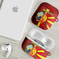 North Macedonia AirPods Case National Emblem With Lion - Wonder Print Shop