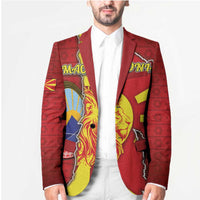 Personalized North Macedonia Blazer National Emblem With Lion - Wonder Print Shop