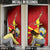 North Macedonia Door Cover National Emblem With Lion - Wonder Print Shop