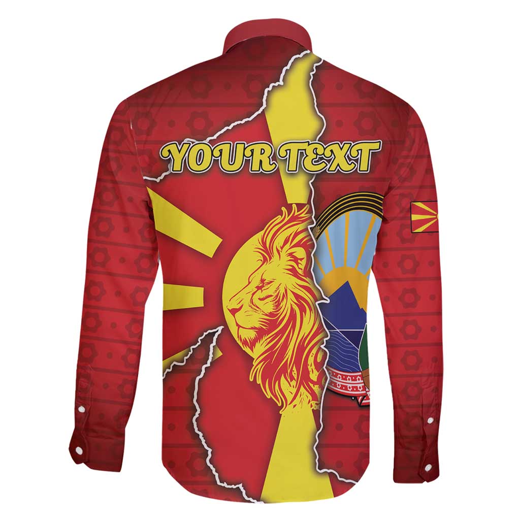 Personalized North Macedonia Family Matching Puletasi and Hawaiian Shirt National Emblem With Lion - Wonder Print Shop