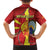 Personalized North Macedonia Family Matching Summer Maxi Dress and Hawaiian Shirt National Emblem With Lion - Wonder Print Shop