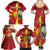 Personalized North Macedonia Family Matching Summer Maxi Dress and Hawaiian Shirt National Emblem With Lion - Wonder Print Shop