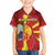 Personalized North Macedonia Family Matching Summer Maxi Dress and Hawaiian Shirt National Emblem With Lion - Wonder Print Shop