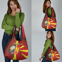 North Macedonia Grocery Bag National Emblem With Lion - Wonder Print Shop