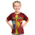 Personalized North Macedonia Kid T Shirt National Emblem With Lion - Wonder Print Shop