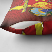 North Macedonia Pillow Cover National Emblem With Lion - Wonder Print Shop