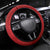 North Macedonia Steering Wheel Cover National Emblem With Lion - Wonder Print Shop