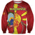 Personalized North Macedonia Sweatshirt National Emblem With Lion - Wonder Print Shop
