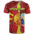 Personalized North Macedonia T Shirt National Emblem With Lion - Wonder Print Shop