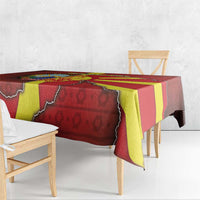 North Macedonia Tablecloth National Emblem With Lion - Wonder Print Shop