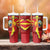 Personalized North Macedonia Tumbler With Handle National Emblem With Lion - Wonder Print Shop
