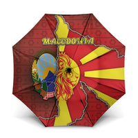North Macedonia Umbrella National Emblem With Lion - Wonder Print Shop