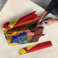 North Macedonia Umbrella National Emblem With Lion - Wonder Print Shop