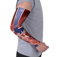 Norway Arm Sleeves The Moose With Saxifrage Flowers Galaxy Style - Wonder Print Shop