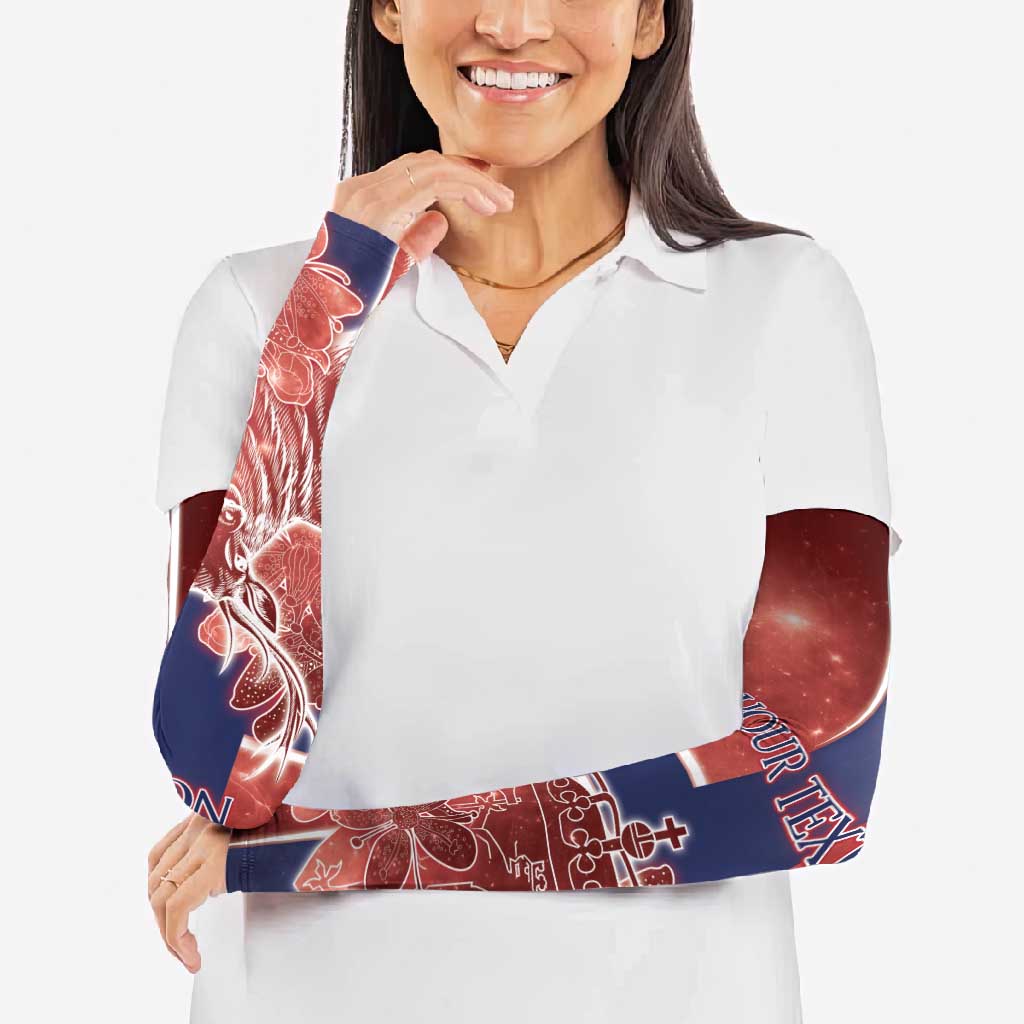 Norway Arm Sleeves The Moose With Saxifrage Flowers Galaxy Style - Wonder Print Shop