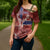 Personalized Norway Cross Shoulder Shirt The Moose With Saxifrage Flowers Galaxy Style - Wonder Print Shop