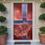 Norway Door Cover The Moose With Saxifrage Flowers Galaxy Style - Wonder Print Shop