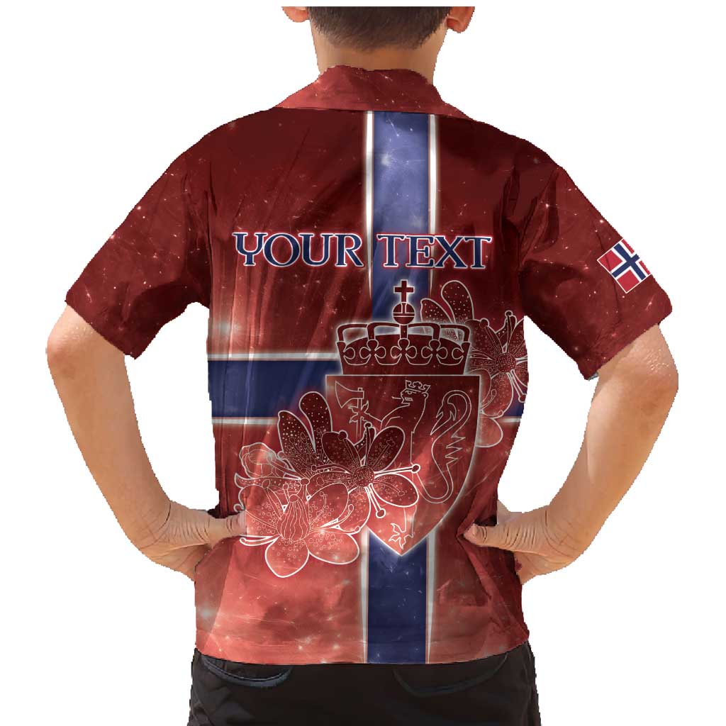 Personalized Norway Family Matching Mermaid Dress and Hawaiian Shirt The Moose With Saxifrage Flowers Galaxy Style - Wonder Print Shop