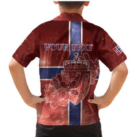 Personalized Norway Family Matching Mermaid Dress and Hawaiian Shirt The Moose With Saxifrage Flowers Galaxy Style - Wonder Print Shop