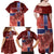 Personalized Norway Family Matching Off Shoulder Maxi Dress and Hawaiian Shirt The Moose With Saxifrage Flowers Galaxy Style - Wonder Print Shop