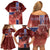 Personalized Norway Family Matching Off Shoulder Short Dress and Hawaiian Shirt The Moose With Saxifrage Flowers Galaxy Style - Wonder Print Shop