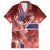 Personalized Norway Family Matching Off Shoulder Short Dress and Hawaiian Shirt The Moose With Saxifrage Flowers Galaxy Style - Wonder Print Shop