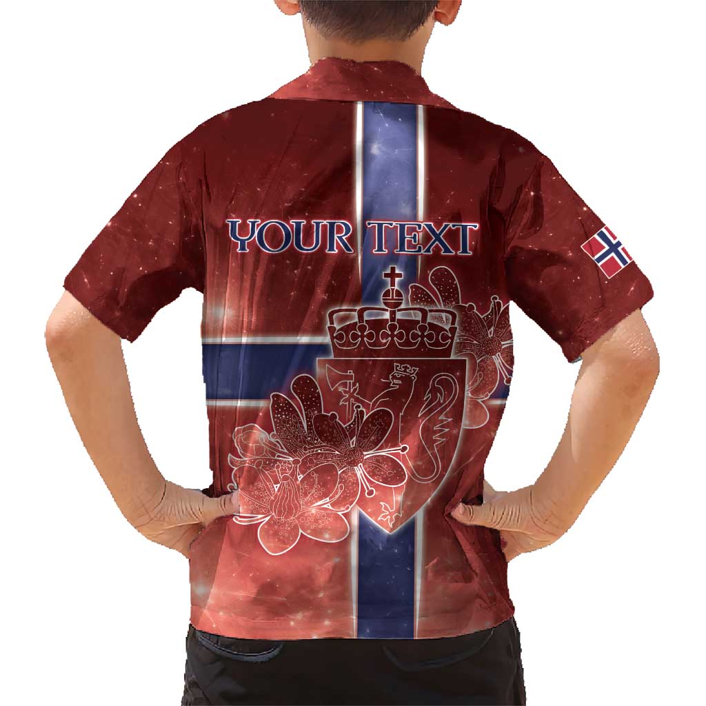 Personalized Norway Family Matching Short Sleeve Bodycon Dress and Hawaiian Shirt The Moose With Saxifrage Flowers Galaxy Style - Wonder Print Shop