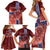 Personalized Norway Family Matching Short Sleeve Bodycon Dress and Hawaiian Shirt The Moose With Saxifrage Flowers Galaxy Style - Wonder Print Shop