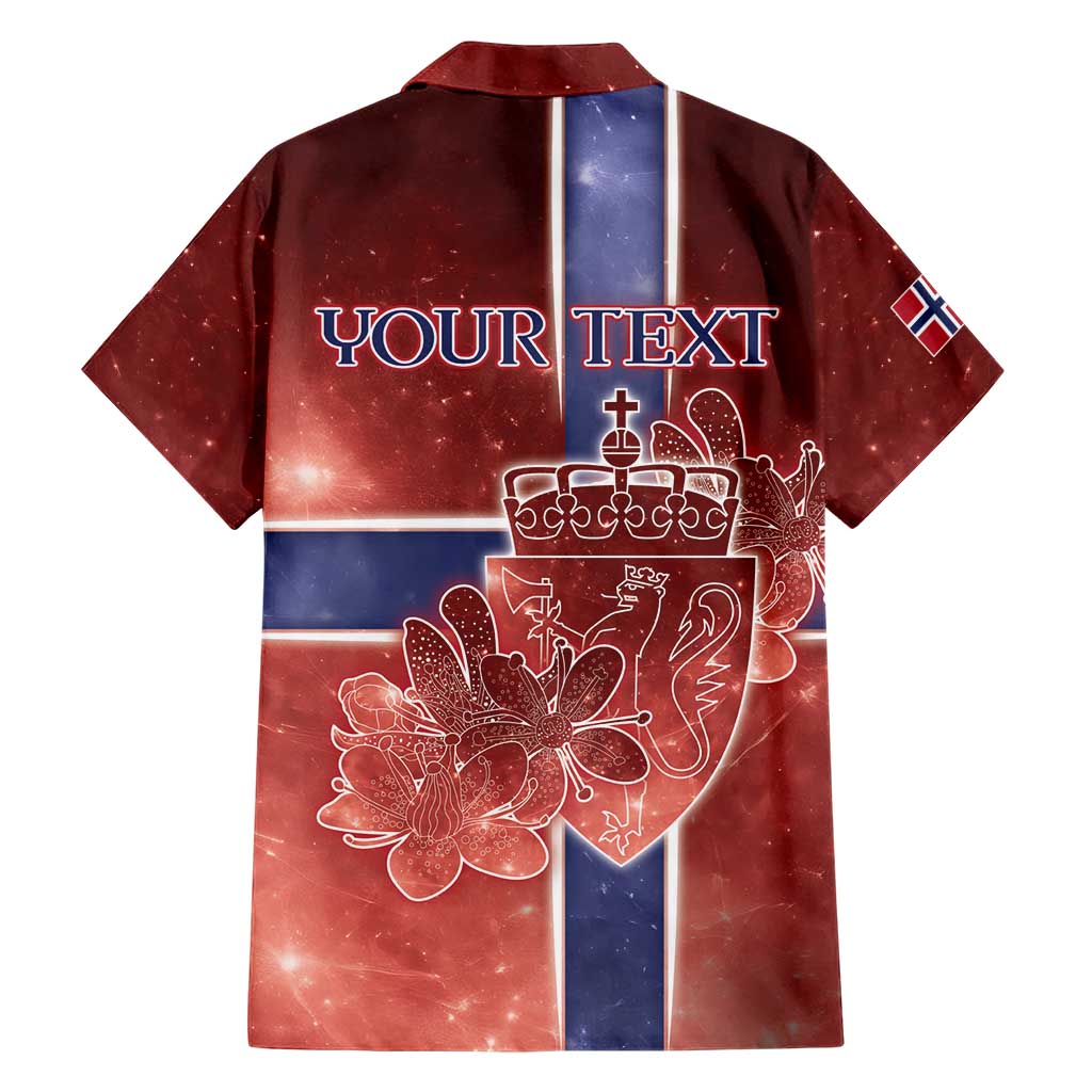 Personalized Norway Family Matching Short Sleeve Bodycon Dress and Hawaiian Shirt The Moose With Saxifrage Flowers Galaxy Style - Wonder Print Shop