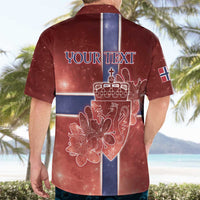 Personalized Norway Hawaiian Shirt The Moose With Saxifrage Flowers Galaxy Style - Wonder Print Shop