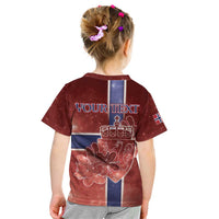 Personalized Norway Kid T Shirt The Moose With Saxifrage Flowers Galaxy Style - Wonder Print Shop