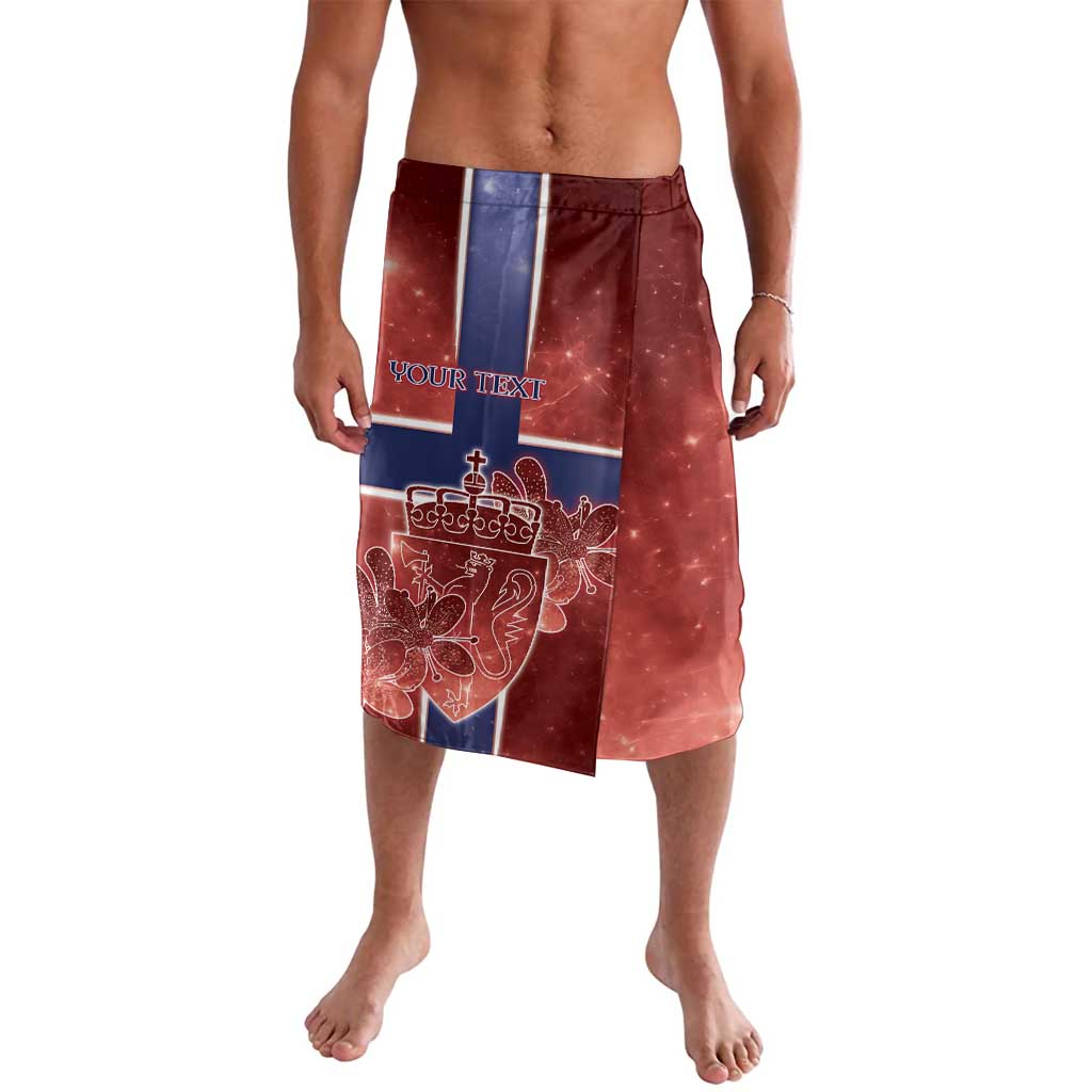 Personalized Norway Lavalava The Moose With Saxifrage Flowers Galaxy Style - Wonder Print Shop