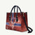 Norway Leather Bag The Moose With Saxifrage Flowers Galaxy Style - Wonder Print Shop