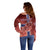 Personalized Norway Off Shoulder Sweater The Moose With Saxifrage Flowers Galaxy Style - Wonder Print Shop