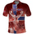 Personalized Norway Polo Shirt The Moose With Saxifrage Flowers Galaxy Style - Wonder Print Shop
