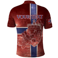 Personalized Norway Polo Shirt The Moose With Saxifrage Flowers Galaxy Style - Wonder Print Shop