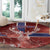 Norway Round Carpet The Moose With Saxifrage Flowers Galaxy Style - Wonder Print Shop